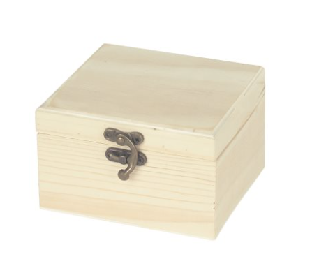 Cutii de bijuterii și lemn - Cutie de lemn 9x9x5cm