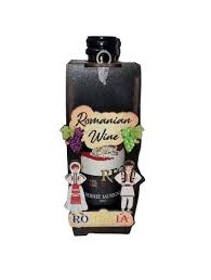 Băuturi și accesorii - Cutie decorativa cu vin mic cu inscriptie Erdely