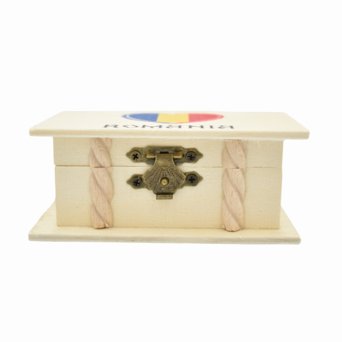 Cutie lemn personalizata 6x10.5cm Romania [4]