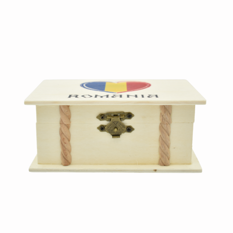 Cutie lemn personalizata 9x14cm Romania [3]