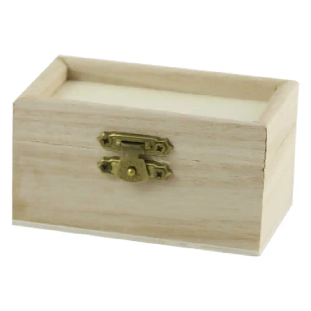 Craft și modelaj - Cutie mini din lemn natur 9x5x5 cm