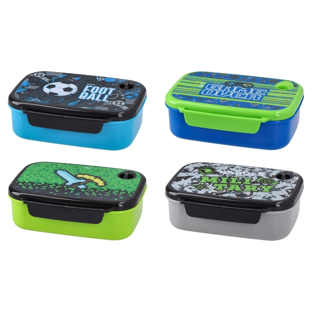 Cutii sandwich și caserole - Cutie sandwich Foody Class baieti 765 ml modele diferite