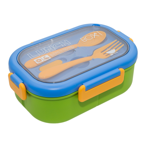 Cutie sandwich compartimentata cu tacamuri 21.3 x 14.7 cm modele diferite [2]