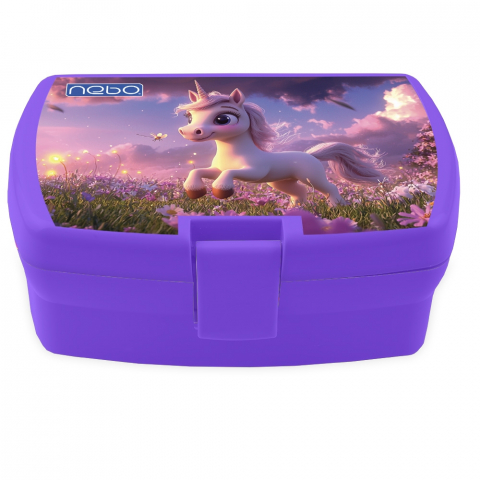 Accesorii școlare - Cutie sandwich mov 16.5x14x6.5 cm Nebo