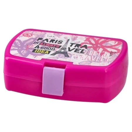 Noutăți Librăria Compas - Cutie pentru sandwich Takk Foody Paris Smile Roz 550 ml