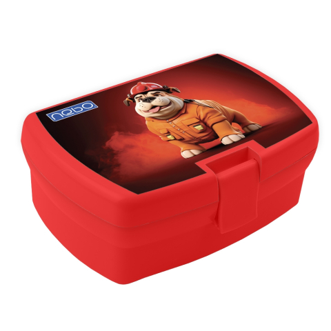 Accesorii școlare - Cutie sandwich rosie 16.5x14x6.5 cm Nebo