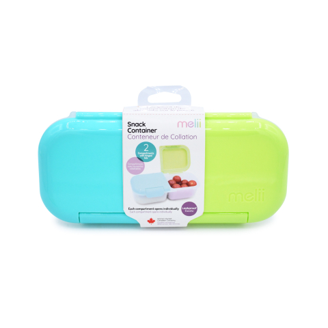 Accesorii școlare - CUTIE SNACK 2 COMPARTIMENTE, MELII, CACTUS FERN SAGE