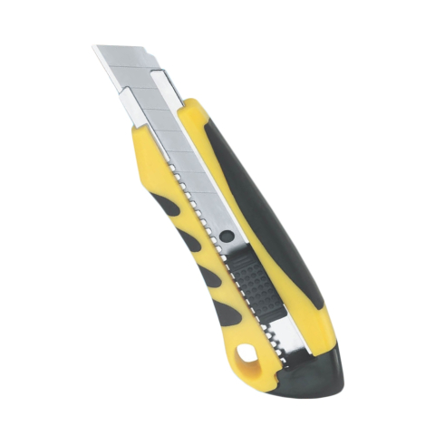 Instrumente și accesorii birou - Cutter 18mm cu grip cauciuc si auto lock blister Offishop