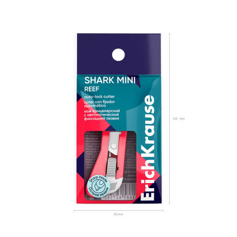 Cutter auto-lock ErichKrause Shark Mini Reef diverse culori [5]