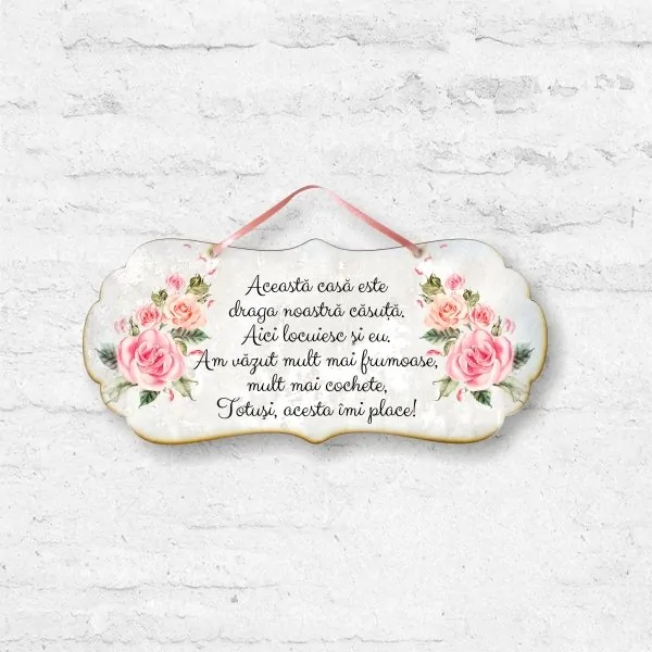 Casă și decorațiuni - Decor perete din lemn Aceasta Casa