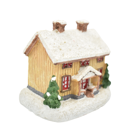 Decoratiune casuta cu zapada 6x7cm [1]
