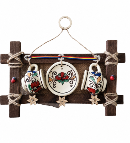 Ornamente și figurine decorative - Decor de agatat Romania cu ulcior din ceramica