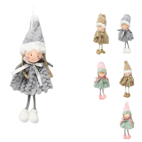 Noutăți Librăria Compas - Fetita 22cm decoratiune Craciun diferite modele