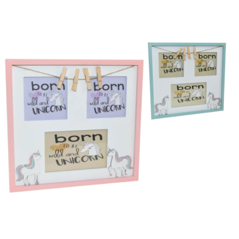 Rame și albume foto - Decoratiune de perete unicorn culori diferite