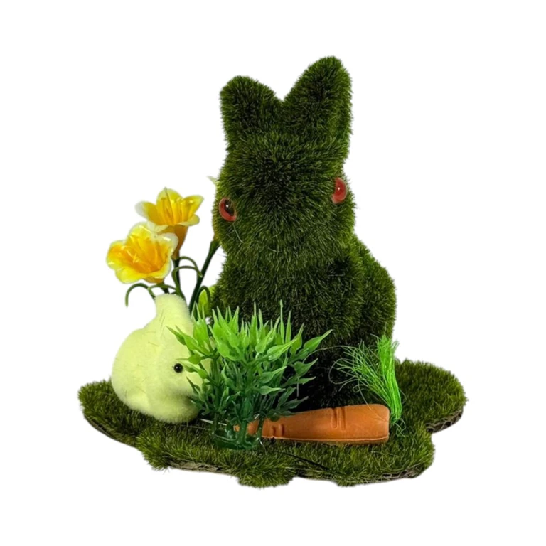 Decorațiune de Paste cu iepuras si iarba decorativa [1]
