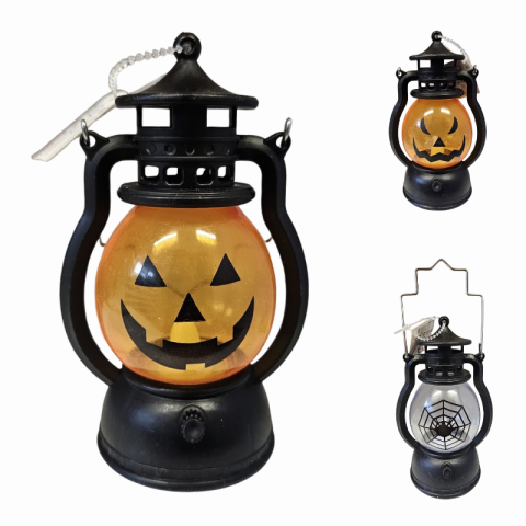 Noutăți Librăria Compas - Decoratiune luminoasa felinar Halloween 18 x 8 cm