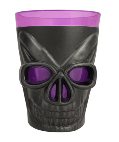 Pahar luminos craniu Halloween 7.5 cm culori diferite [1]