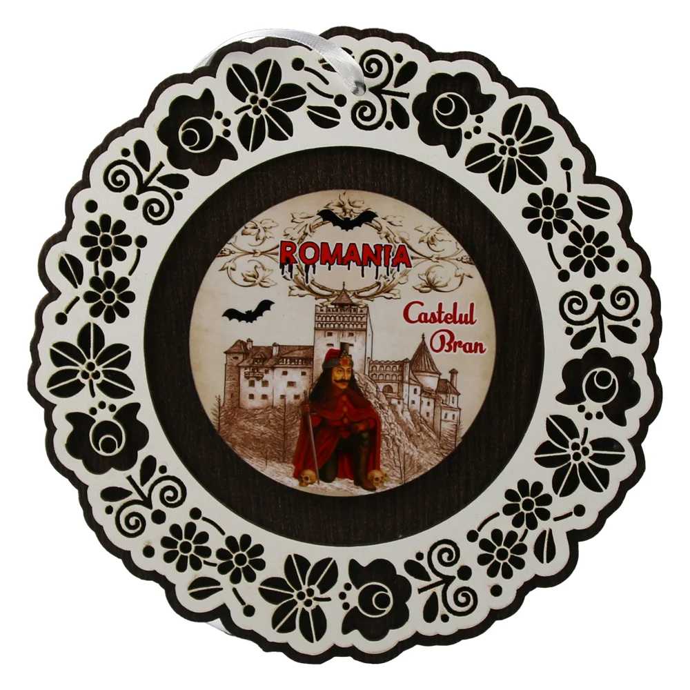 Casă și decorațiuni - Decoratiune perete din lemn 18.5 cm Romania/Castelul Bran