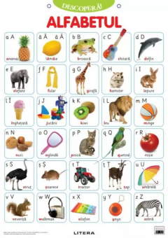Cărți - Descopera! Alfabetul limbii romane (plansa educationala)