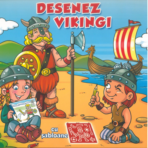 Cărți - Desenez vikingi cu sabloane