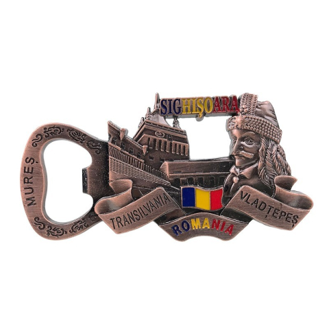 Magnet desfacator Sighisoara 9 x 5 cm culori diferite [3]