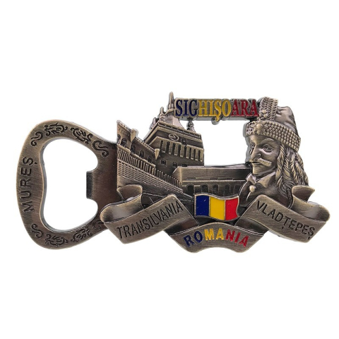 Magnet desfacator Sighisoara 9 x 5 cm culori diferite [2]