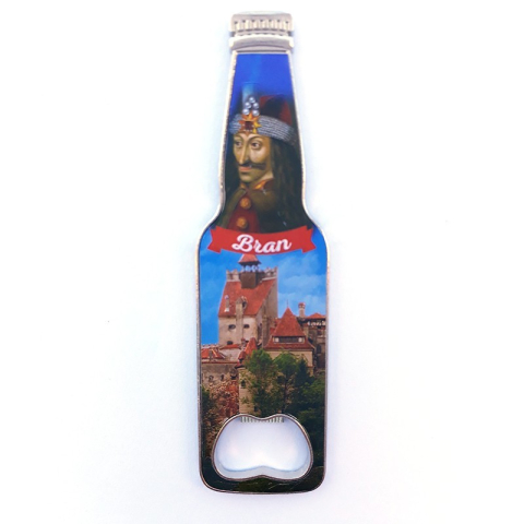 Băuturi și accesorii - Desfacator magnetic sticla 4x12 cm Castelul Bran