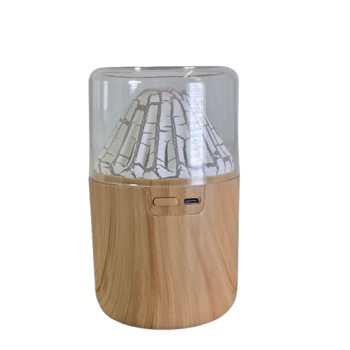 Casă și decorațiuni - Difuzor aromaterapie pentru uleiuri esentiale maro cu LED