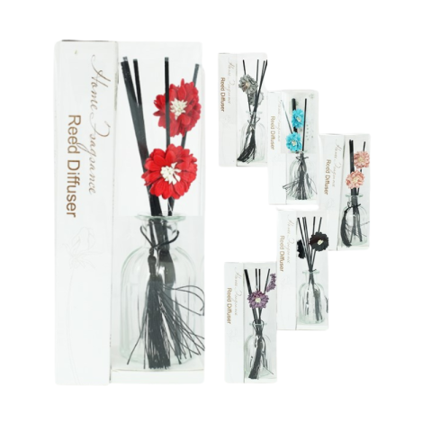 Odorizante și uleiuri esentiale - Difuzor parfum cu bețișoare 24x10.5 cm diverse culori