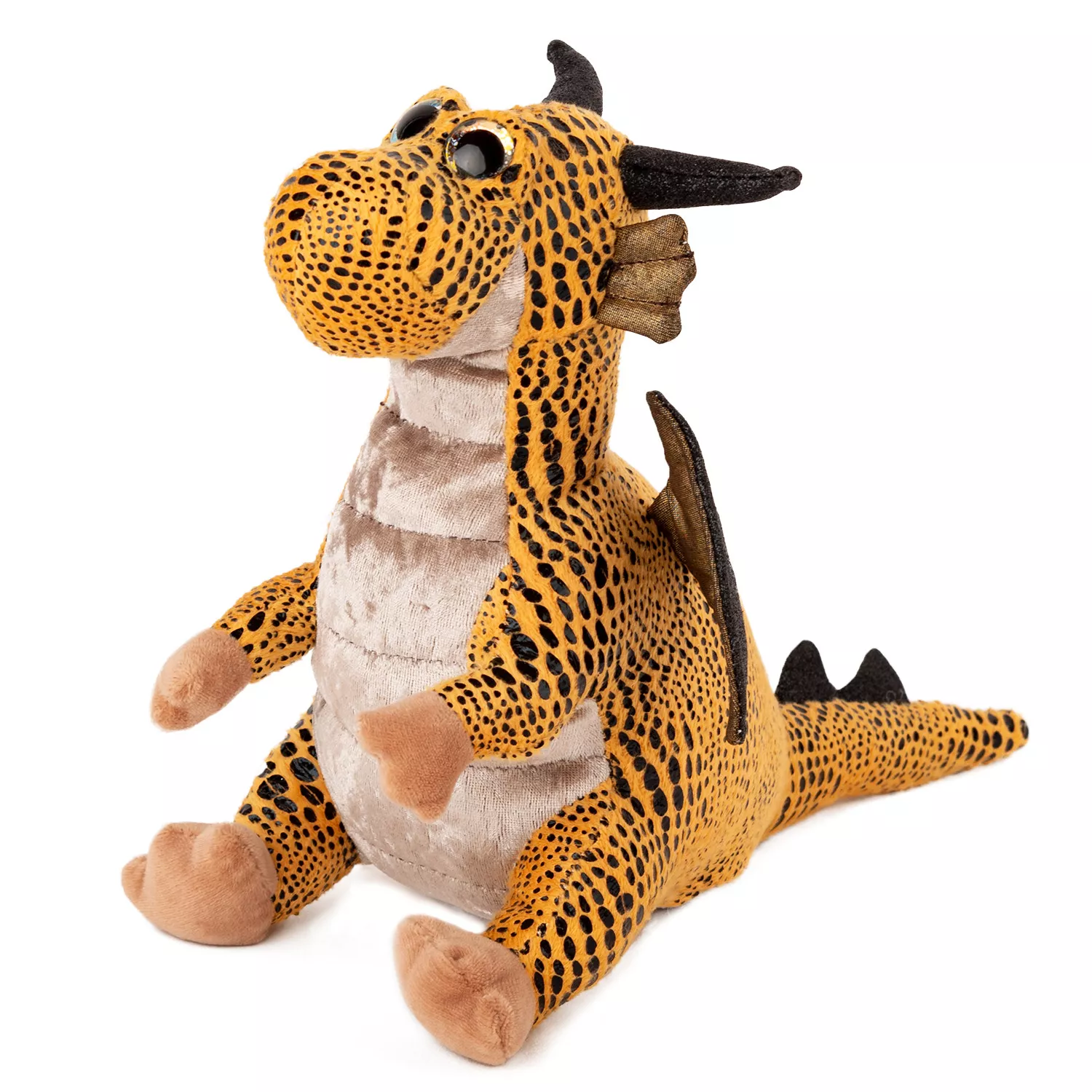 Jucării de pluș - Jucarie de plus Dragon galben 32cm