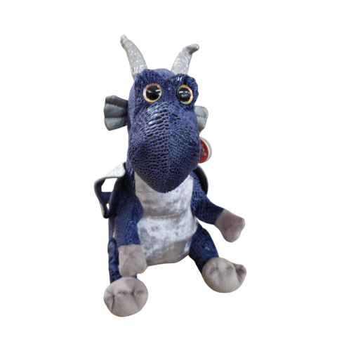 Jucării de pluș - Dino gri plus 32cm