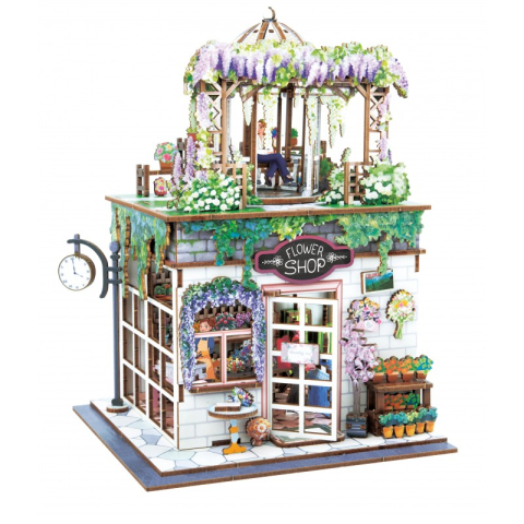 Diorama florariei macheta din lemn 3D Buki France [1]