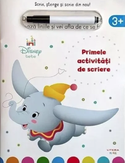 Cărți ilustrate și interactive - Primele activitati de scriere Disney Bebe