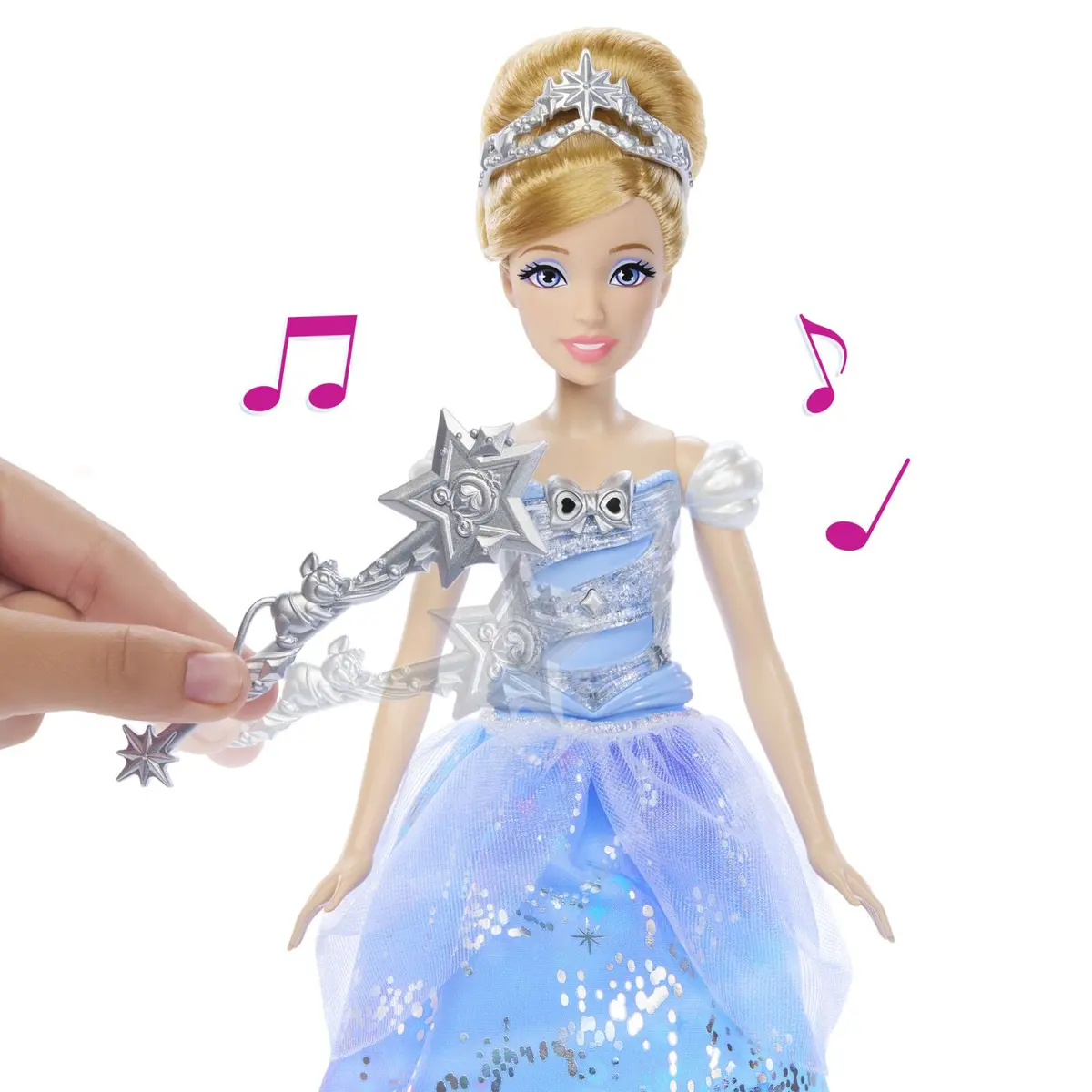 Papusa interactiva Disney Princess - Cenusareasa cu rochie luminoasa [6]