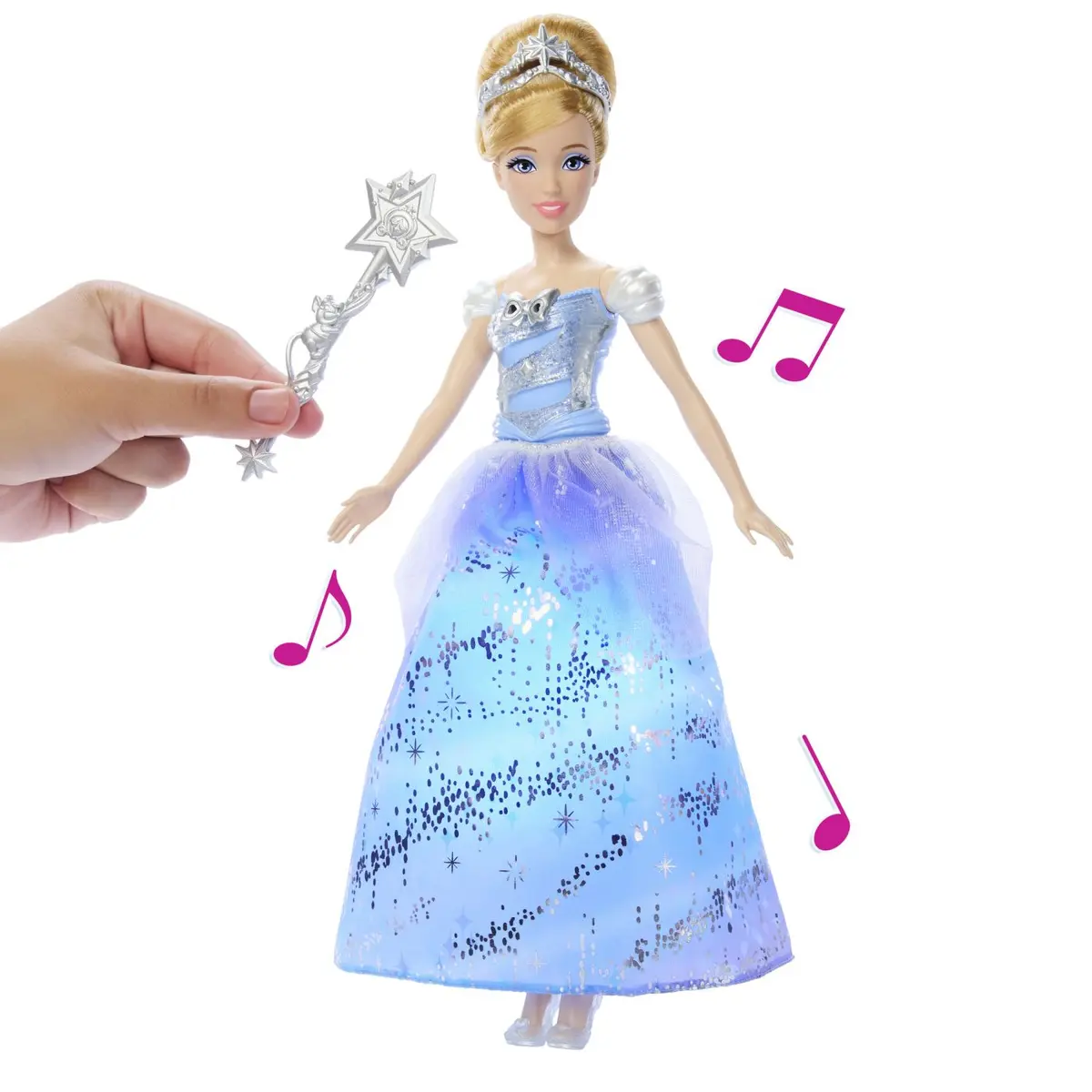 Papusa interactiva Disney Princess - Cenusareasa cu rochie luminoasa [3]