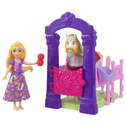 DISNEY PRINCESS SET DE JOACA GRAJDUL REGAL AL LUI RAPUNZEL PAPUSA SI ACCESORII [4]