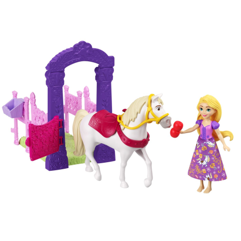 DISNEY PRINCESS SET DE JOACA GRAJDUL REGAL AL LUI RAPUNZEL PAPUSA SI ACCESORII [2]