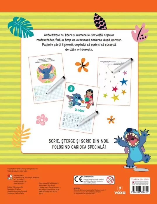 Disney stitch. Invat sa scriu.  Scrie, sterge si scrie [1]