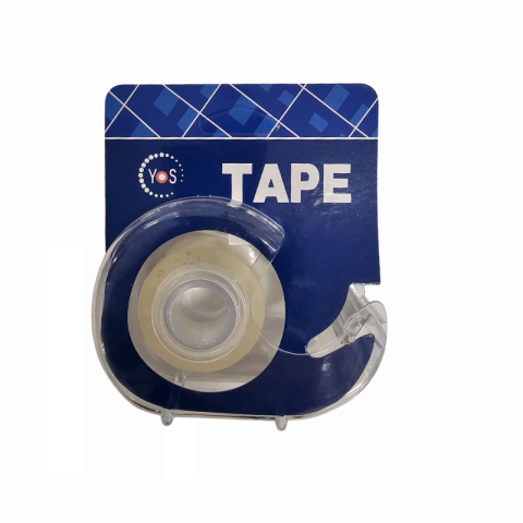 Birotică și accesorii birou - Dispenser scoci transparent cu suport de taiere 1.8cm x 20m YOS Tape