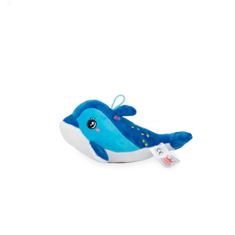 Jucării și jocuri - Jucarie de plus Delfin cu sunete 20 cm albastru