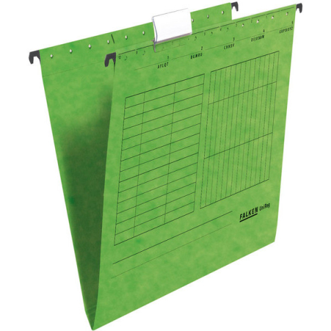 Organizare și arhivare - Dosar carton cu bagheta Falken Unireg verde
