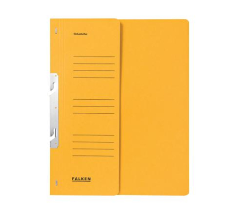 Organizare și arhivare - Dosar carton cu mecanism metalic Falken galben