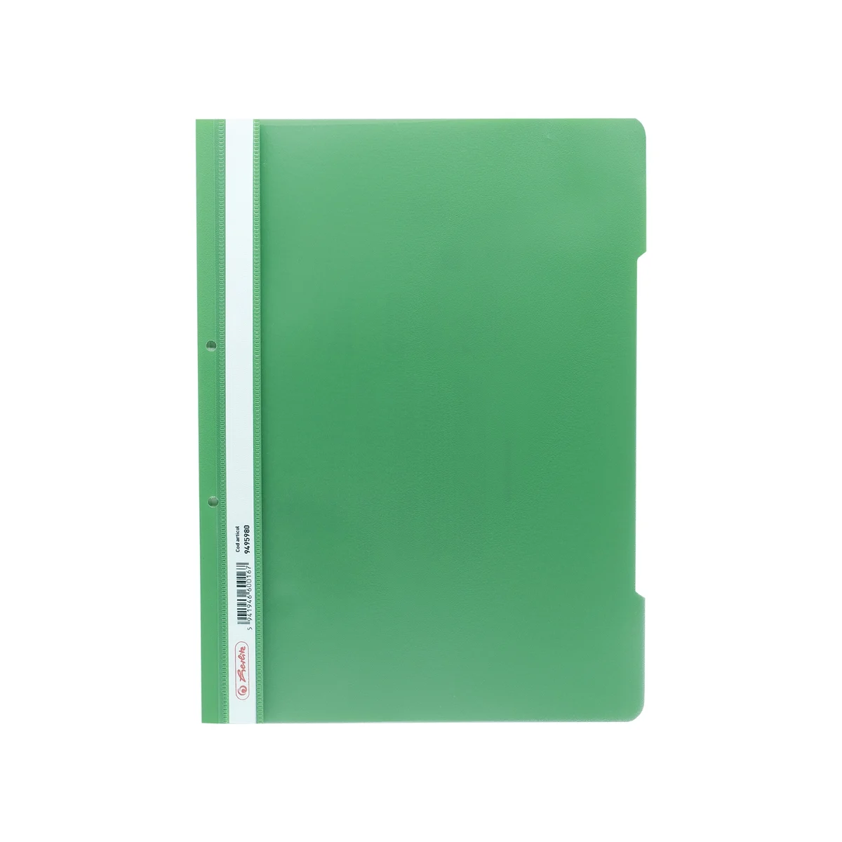 Organizare și arhivare - Dosar sina A4 PP perforat verde pal