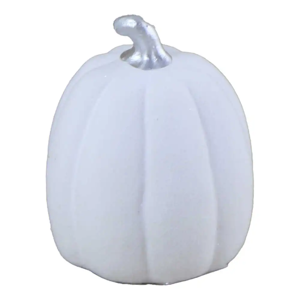 Ornamente și figurine decorative - Dovleac alb decorativ din ceramica 6x8 cm