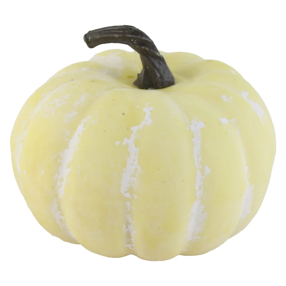 Casă și decorațiuni - Dovleac decorativ din polifoam 12x8 cm crem