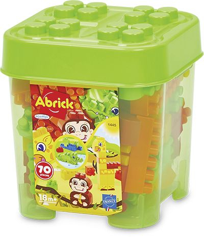 Jocuri de construcție și cuburi - ECOIFFIER ABRICK SET CONSTRUCTIE ANIMALE 70 PIESE