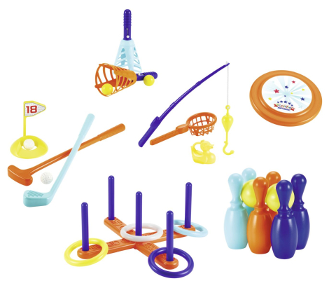 Jucării de exterior - ECOIFFIER  SET 6 JOCURI SPORTIVE