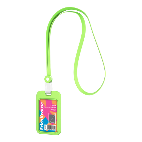 Comunicare și prezentare - Ecuson vertical cu snur 54x85 mm verde