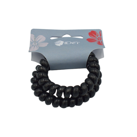 Accesorii personale și beauty - Elastic par tip fir de telefon 2 buc/set negru