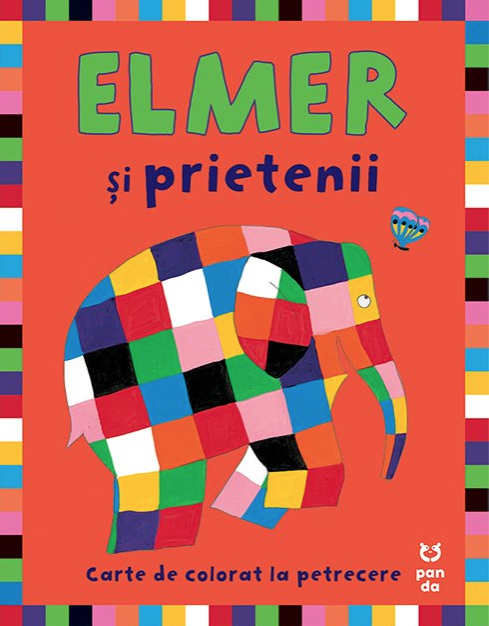 Cărți - Elmer si prietenii. Carte de colorat pentru petreceri - David McKee